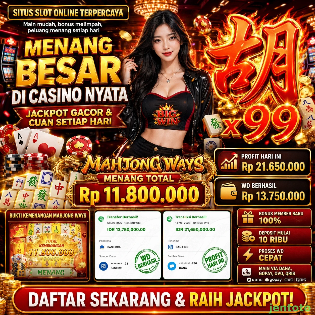 Kelebihan dan Kekurangan Bermain di jentoto